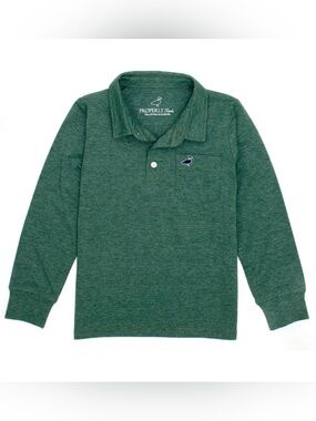 Properly Tied Boys Harrison Long-Sleeve Pocket Polo Shirt - Youth Medium (10/12)